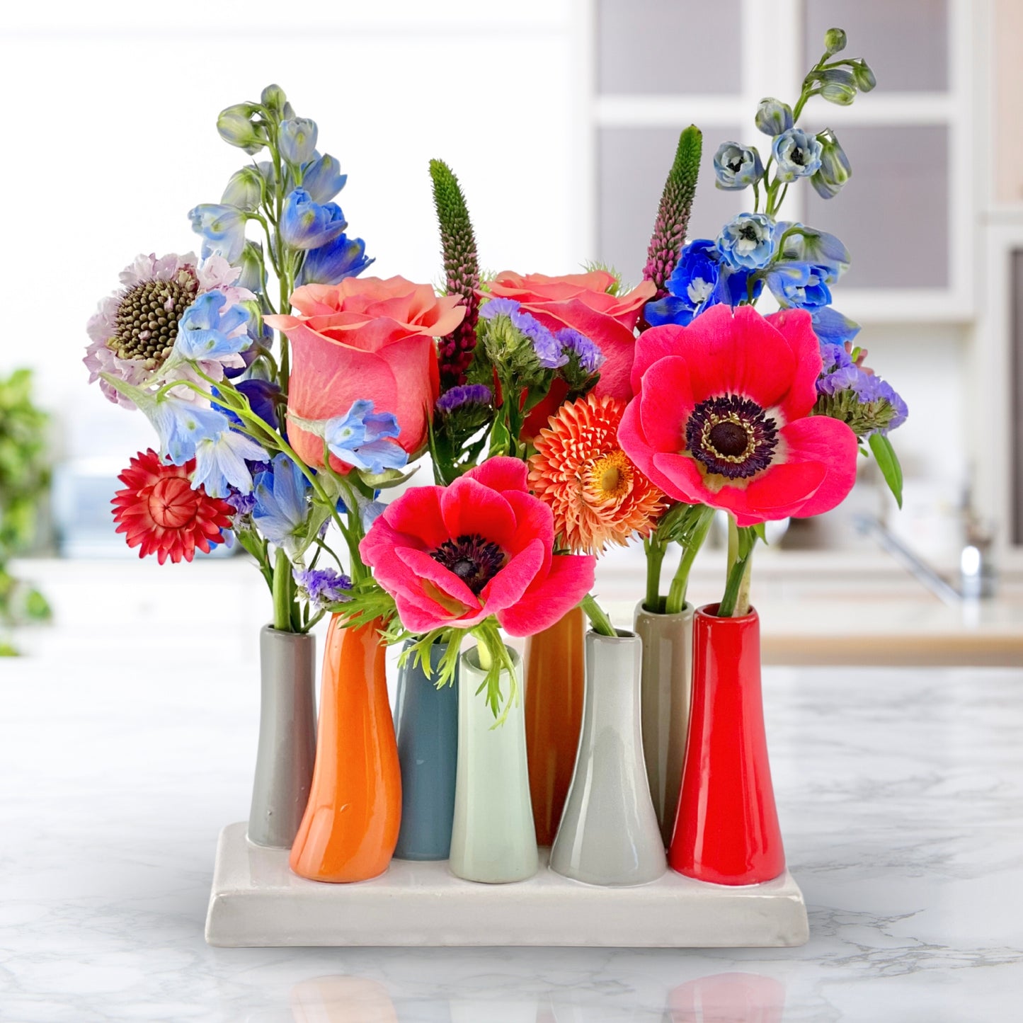 color pop bud vases