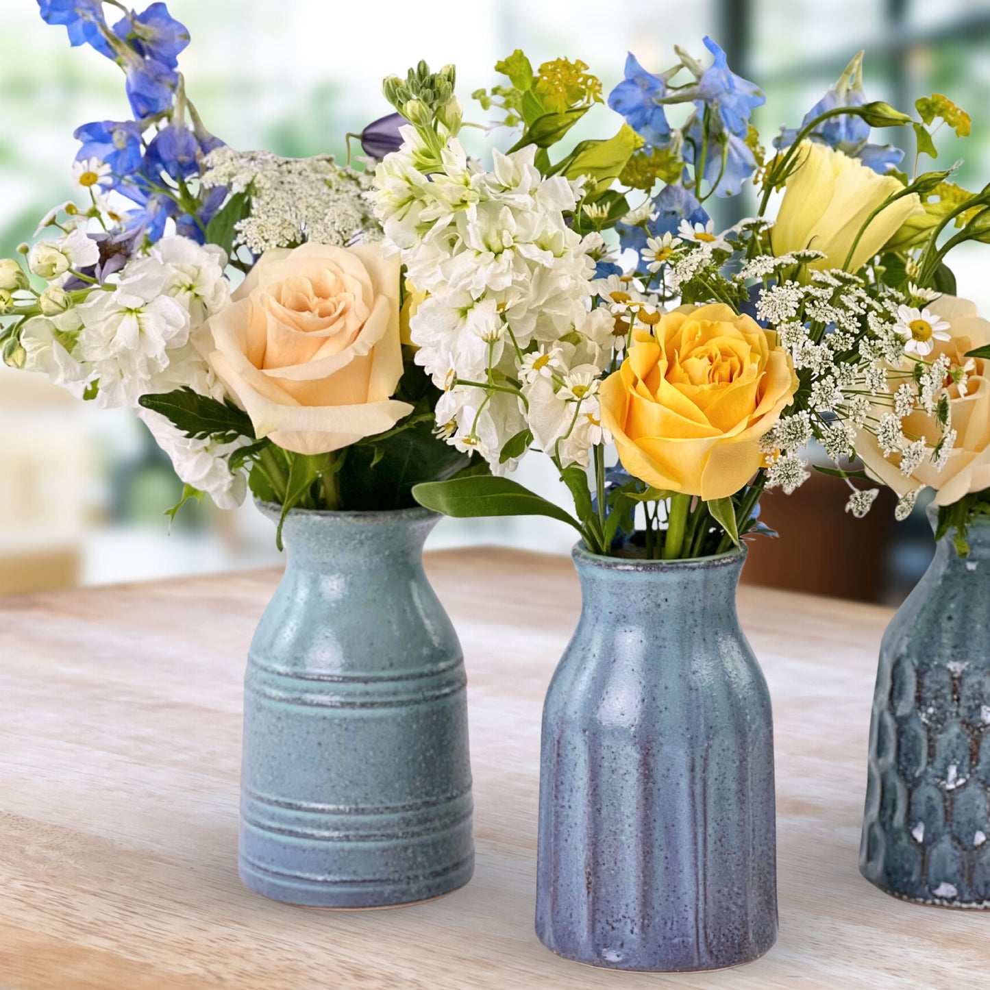 country creamery bud vases